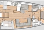 Beneteau Oceanis Yacht 54 - Layout Image