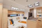 Hanse 510 - Modern interior of 2023 Hanse 510 yacht with spacious seating and natural light.
