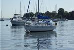 Endeavour 32 - 1979 Endeavour 32 sailboat anchored in a serene marina with other boats.