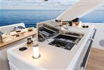 Jeanneau DB 43 - Luxury outdoor kitchen on Jeanneau DB 43 yacht, 2024 model, with ocean view.