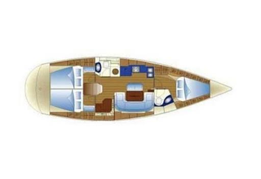 Bavaria 39 Cruiser - Deckplan