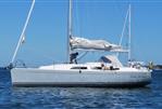 Hanse 355 - 2011 Hanse 355 sailboat on calm waters under a clear blue sky.