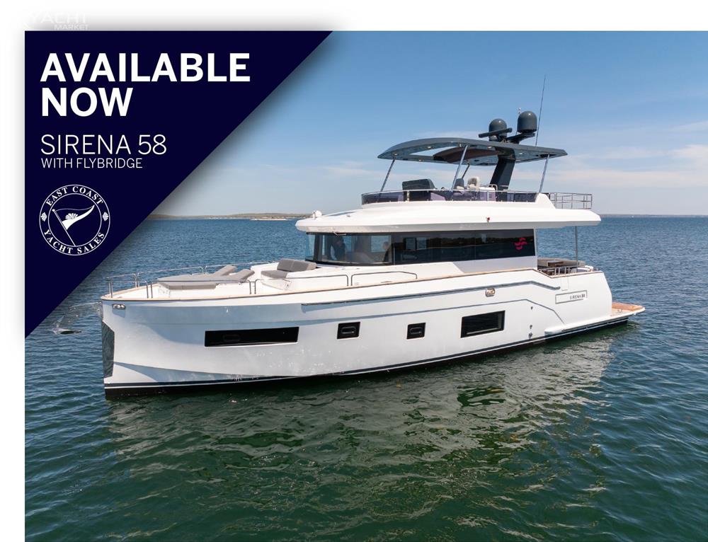 Sirena 58 Flybridge - 2024 Sirena 58 Flybridge yacht available now on the water.