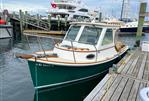 Custom Pemaquid Beach 22 - Custom 2004 Pemaquid Beach 22 boat docked at marina.