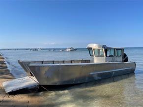30' x 10' Aluminum Landing Craft Powered by Suzuki c/w Trailer