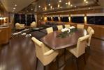 Johnson 110' Flybridge w/On-Deck Master - Salon Looking aft