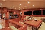 Johnson Flybridge w/Hydraulic Platform - Forward Dining Option