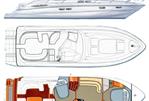 Sealine S48 - Layout Image