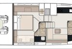 Fairline Targa 50 Open - Layout Lower Deck