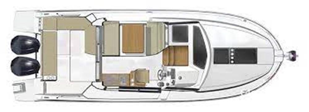 Beneteau Antares 9 - Layout Upper Deck