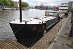 Dutch Barge Style Widebeam With Residential Bristol Harbour Mooring