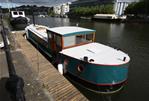 Dutch Barge Style Widebeam With Residential Bristol Harbour Mooring