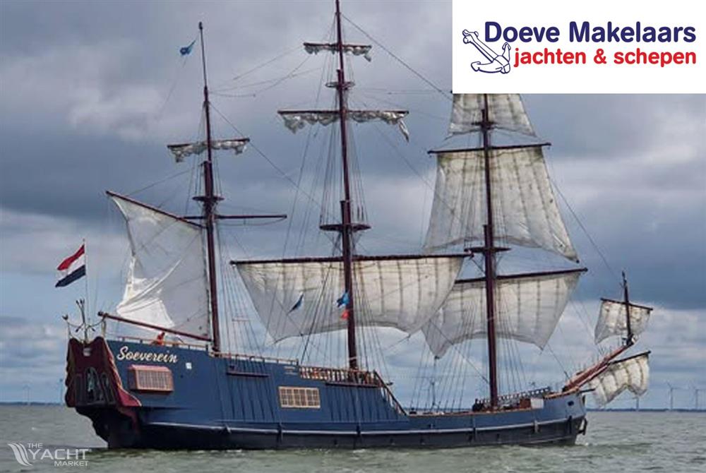 3 mast Charterschip / Evenementenboot 44 nachtgasten, 150 daggasten - 3 mast Charterschip / Evenementenboot 44 nachtgasten, 150 daggasten
