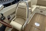 Chris Craft Launch 25 - S/S helm seat with lift up bolster