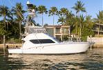 Hatteras 60 Convertible - Arial Dockside Profile