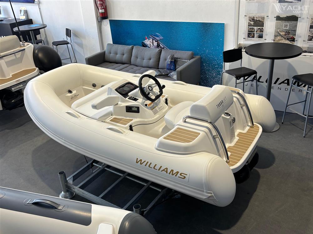 Williams Jet Tenders Turbojet 285 - 2025 Williams Jet Tenders Turbojet 285 on display in showroom.