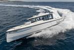 Saxdor 340 GTWA - 2025 Saxdor 340 GTWA boat cruising on open water, showcasing sleek design and performance.