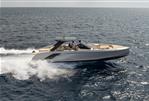 Frauscher 1414 Demon Air - 2022 Frauscher 1414 Demon Air luxury yacht cruising on open sea.