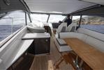 Princess V48 Open - Interior of 2017 Princess V48 Open yacht with elegant seating and ocean view.