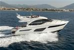 Princess F50 - 2019 Princess F50 yacht cruising on open water with scenic mountain backdrop.