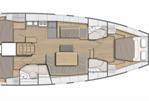 Beneteau Oceanis 46.1 - Layout Lower Deck