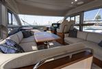 Princess F50 - Luxurious interior of 2023 Princess F50 yacht with elegant seating and modern design.