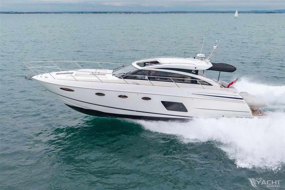 Princess V52 - 2014 Princess V52 yacht cruising on open water, showcasing sleek design and performance.