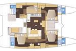 Lagoon 52 Flybridge - Layout Image