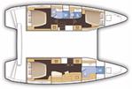 Lagoon 42 - Layout Lower Deck