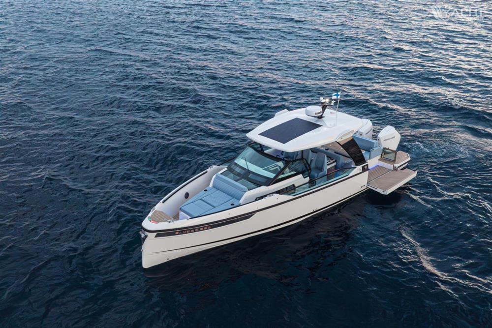 Saxdor 320 GTO - 2025 Saxdor 320 GTO boat cruising on open water, showcasing sleek design and modern features.