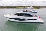 Princess F58 - Luxury 2025 Princess F58 yacht cruising on calm waters, showcasing sleek design and elegance.