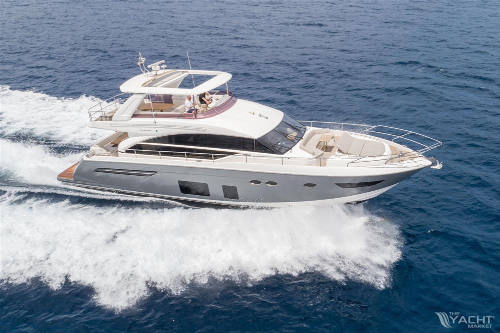 Princess 68 - Luxury 2015 Princess 68 yacht cruising on open sea.