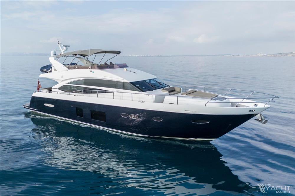 Princess 72 Motor Yacht - 2013 Princess 72 Motor Yacht cruising on calm blue waters.