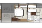 Prestige 520 Flybridge - Layout Lower Deck