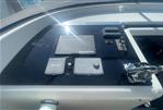 VanDutch 40 - Control panel of a 2010 VanDutch 40 yacht featuring Raymarine navigation equipment.