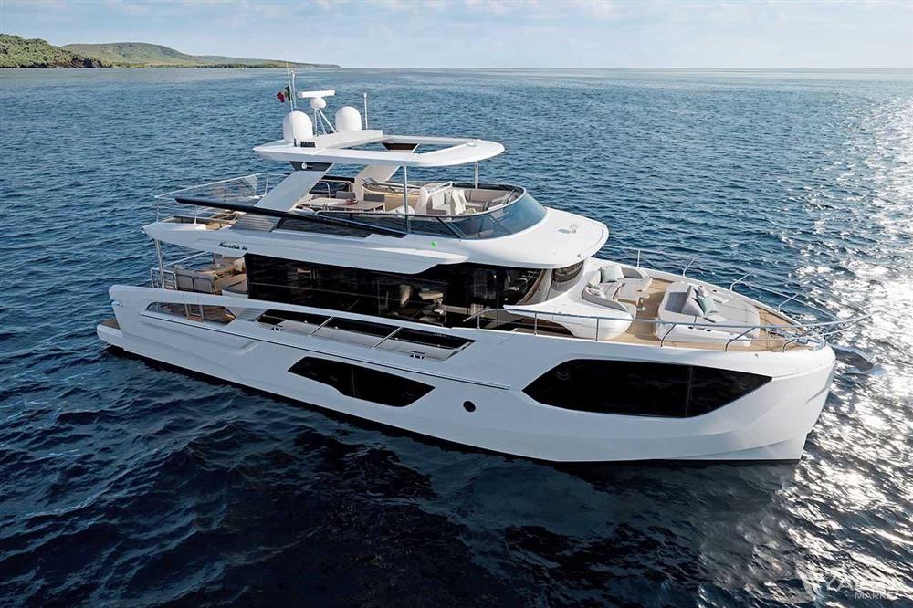 Absolute Navetta 66 - 2026 Absolute Navetta 66 yacht cruising on open sea under clear skies.