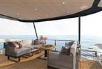 Absolute NAVETTA 58 - Luxurious deck of 2026 Absolute 58" Navetta yacht with ocean view.