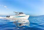Aquila 28 Molokai Cuddy - 2026 Aqulia 28 Molokai Cuddy cruising on clear blue ocean waters.