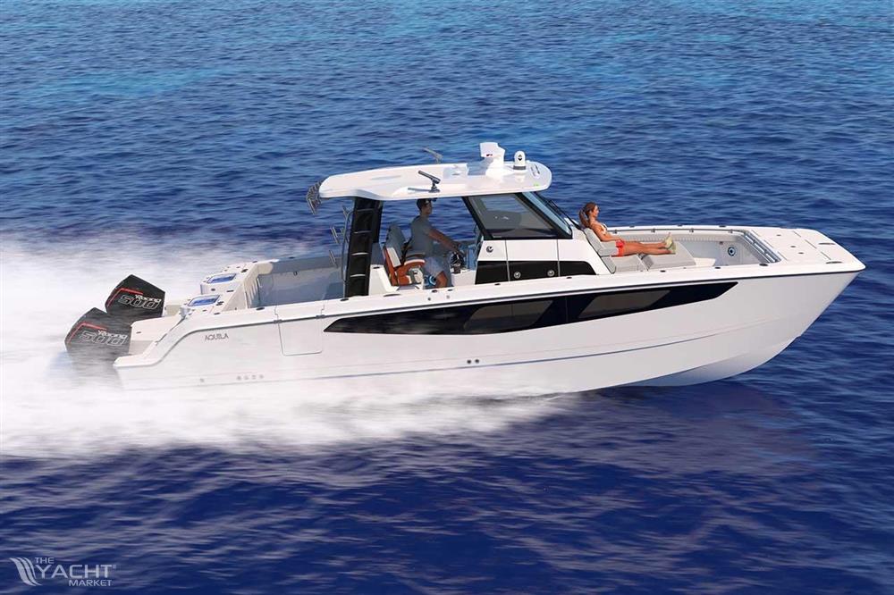 Aquila 36 Molokai - 2026 Aquila 36 Molokai boat cruising on open blue water.