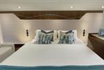 Fairline Targa 50 Open - Luxurious bedroom interior of 2025 Fairline Targa 50 Open yacht with modern decor.