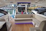Fairline Targa 45 Open - 2025 Fairline Targa 45 Open yacht interior with modern seating and marina view.