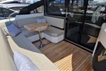 Fairline Targa 45 GT - Luxury seating area on 2022 Fairline Targa 45 GT yacht with elegant wood flooring.