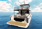 Absolute NAVETTA 70 - Luxury Absolute NAVETTA 70 yacht on open sea, 2026 model, rear view.