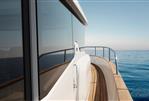 Nimbus 495 Flybridge - Luxurious Nimbus 495 Flybridge yacht cruising on serene ocean waters, 2026 model.