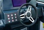 Flipper 650 DC - Steering wheel and control panel of 2026 Flipper 650 DC boat.