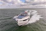 Fairline Targa 40 - 2026 Fairline Targa 40 yacht cruising on open water under cloudy skies.