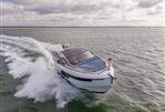Fairline Targa 40 - 2026 Fairline Targa 40 yacht cruising on open water under cloudy skies.