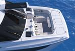 Aquila 46 COUPE - Aquila 46 COUPE 2026 yacht, aerial view, sleek design, on blue ocean water.