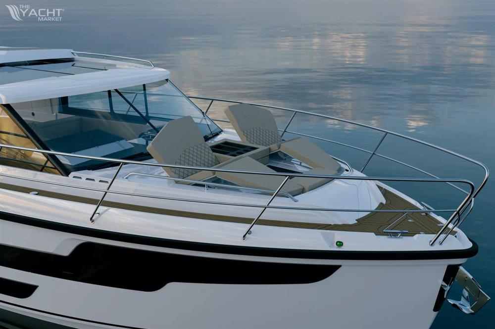 Aquador 400HT - Aquador 400HT 2026 model yacht with sleek design on calm water.