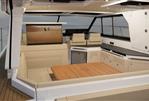 Aquador 400HT - Luxurious interior of 2026 Aquador 400HT yacht with elegant seating and modern amenities.